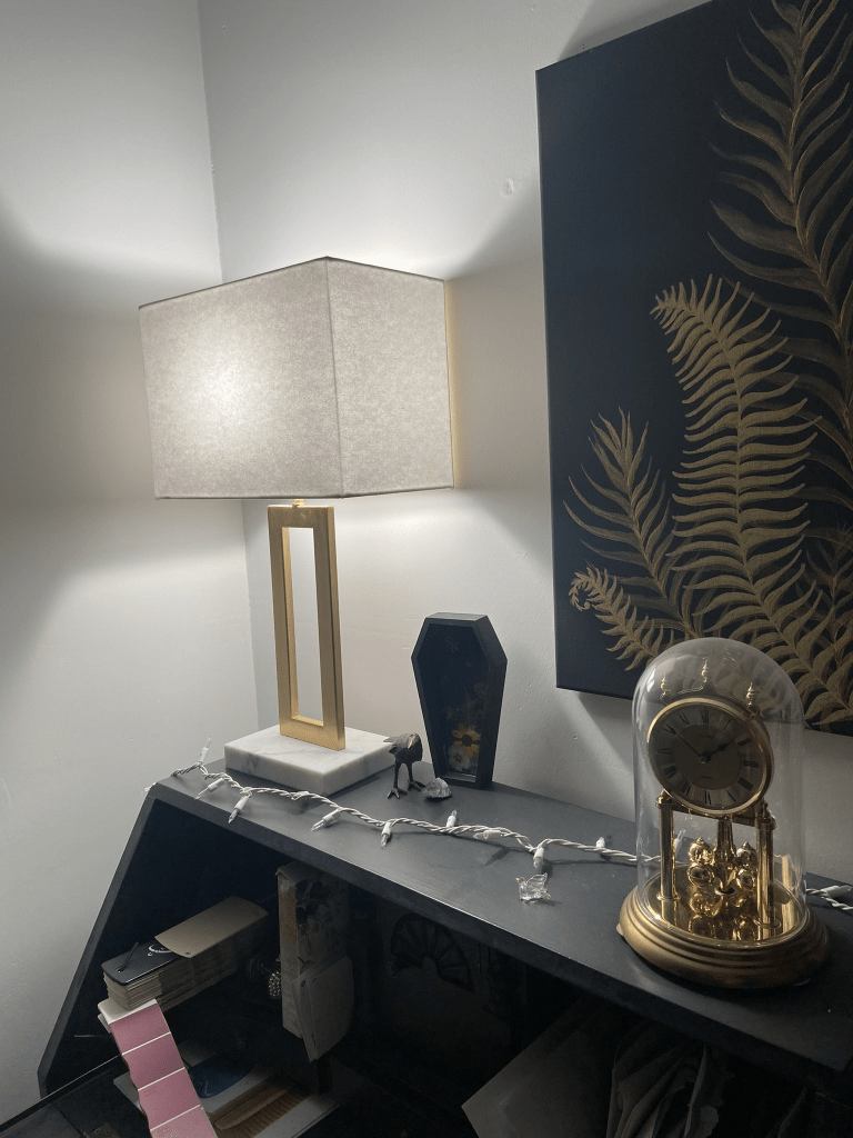 Original office corner with bright white glow referenced previously